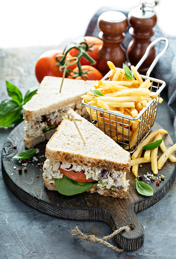 sandwich with french fries